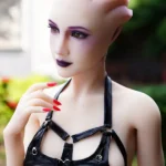 170cm 5ft5 TPE Alien Girl Small Chest Slender Body Sex Doll #A6 Head