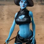 170 cm, 5 stóp i 5 cali, TPE, niebieska czaszka, miseczka G, biust, chuda lalka erotyczna #A12, głowa