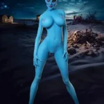 170 cm, 5 stóp i 5 cali, TPE, niebieska czaszka, miseczka G, biust, chuda lalka erotyczna #A12, głowa