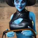 170 cm, 5 stóp i 5 cali, TPE, niebieska czaszka, miseczka G, biust, chuda lalka erotyczna #A12, głowa