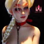 170cm 5ft5 TPE Cosmic Girl Dainty Chest Lean Figure Blonde Sex Doll #A8 Head
