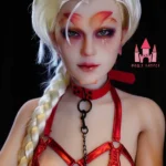 170cm 5ft5 TPE Cosmic Girl Dainty Chest Lean Figure Blonde Sex Doll #A8 Head