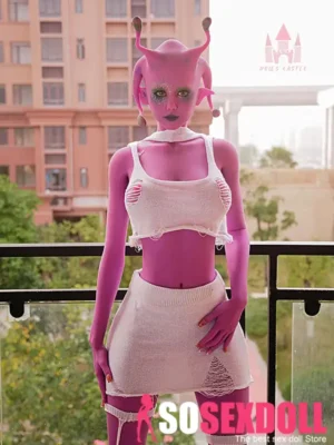 170cm 5ft5 TPE Intergalactic Purple Skin Full Bust Svelte Body Sex Doll #A2 Head