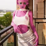 170 cm, 5 stóp i 5 cali, TPE, międzygalaktyczna, fioletowa skóra, pełna biust, smukła lalka seksualna #A2