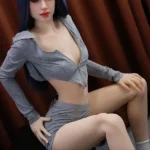 170cm 5ft5 TPE Petite Chest Dainty Body Blue Hair Sex Doll #DC49 Head