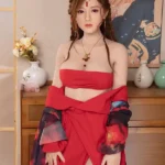 170cm 5ft6 Big Red Robe Ancient Style Sex Dolls Game Lady Sex Dolls Vagina Toys