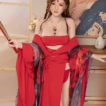 170cm 5ft6 Big Red Robe Ancient Style Sex Dolls Game Lady Sex Dolls Vagina Toys