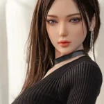 170cm 5ft6 Black Shirt Sexy Cute Sex Dolls Life Sized Sex Dolls Adult Sex Dolls
