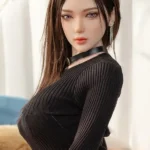 170cm 5ft6 Black Shirt Sexy Cute Sex Dolls Life Sized Sex Dolls Adult Sex Dolls