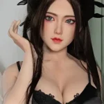 170cm 5ft6 Black Strapless Short Skirt Sex Dolls Fantasy Sex Dolls Silicone Sex Toys