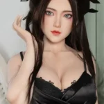 170cm 5ft6 Black Strapless Short Skirt Sex Dolls Fantasy Sex Dolls Silicone Sex Toys