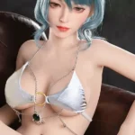 170cm 5ft6 Blue Short Hair Big Breasted Sex Dolls Love Dolls Silicone Sex Dolls