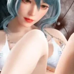 170cm 5ft6 Blue Short Hair Big Breasted Sex Dolls Love Dolls Silicone Sex Dolls