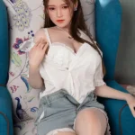 170cm 5ft6 Brown Hair Big Breast Gentle Sex Dolls Full Body Silicone Sex Dolls
