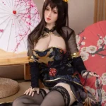 170cm 5ft6 Brown Hair Black Lace Skirt Sex Dolls Female Sex Fantasy Sex Toys