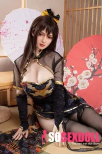 170cm 5ft6 Brown Hair Black Lace Skirt Sex Dolls Female Sex Fantasy Sex Toys
