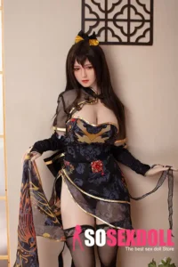 170cm 5ft6 Brown Hair Black Lace Skirt Sex Dolls Female Sex Fantasy Sex Toys