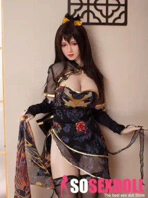 170cm 5ft6 Brown Hair Black Lace Skirt Sex Dolls Female Sex Fantasy Sex Toys