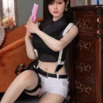 170cm 5ft6 Brown Hair Black Tank Top Sex Dolls Adult Toys Secret Sex Toys