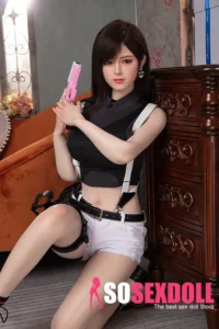 170cm 5ft6 Brown Hair Black Tank Top Sex Dolls Adult Toys Secret Sex Toys