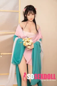 170cm 5ft6 Green Kimono Big Breasted Sex Dolls Game Lady Sex Dolls Vagina Toys