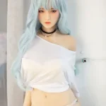 170cm 5ft6 Light Blue Long Hair Sexy Love Dolls Female Sex Dolls Breast Sex Toys