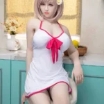 170cm 5ft6 Pink Hair Short Skirt Pure Sex Dolls Love Dolls Female Sex Robots