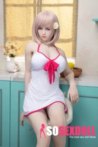 170cm 5ft6 Pink Hair Short Skirt Pure Sex Dolls Love Dolls Female Sex Robots
