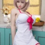 170cm 5ft6 Pink Hair Short Skirt Pure Sex Dolls Love Dolls Female Sex Robots