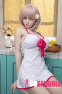 170cm 5ft6 Pink Hair Short Skirt Pure Sex Dolls Love Dolls Female Sex Robots