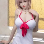 170cm 5ft6 Pink Hair Short Skirt Pure Sex Dolls Love Dolls Female Sex Robots
