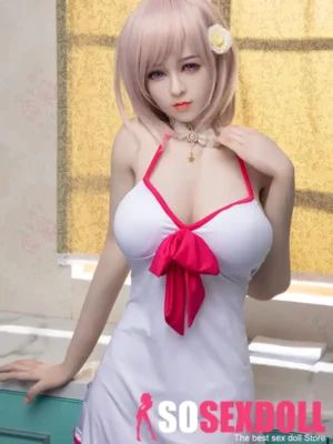 170cm 5ft6 Pink Hair Short Skirt Pure Sex Dolls Love Dolls Female Sex Robots