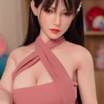 170cm 5ft6 Pink Halter Neck Dress Sex Dolls Sexual Robots Silicone Sex Dolls