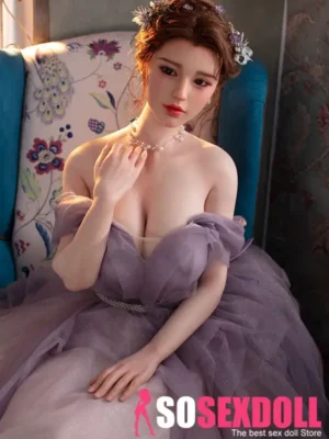 170cm 5ft6 Purple Bridal Gown Cute Sex Dolls Love Dolls Female Sex Robots