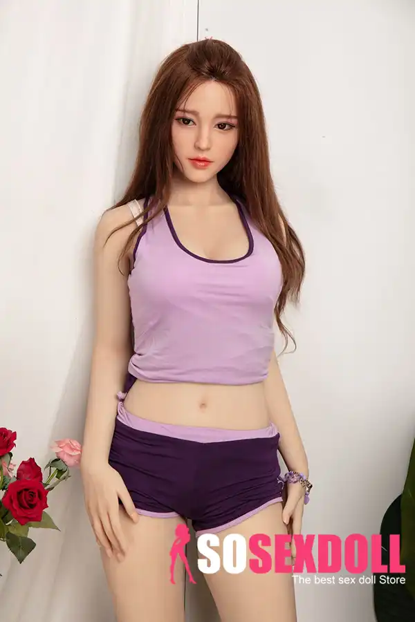 170cm 5ft6 Purple Tracksuit Big Breast Sex Dolls Best Love Dolls Living Sex Toys