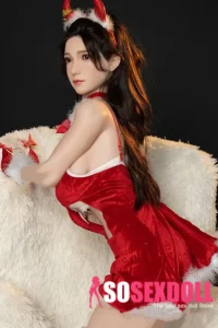 170cm 5ft6 Red Dress Long Hair Stocking Sex Dolls Life Dolls Big Breast Lovers