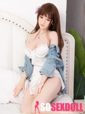 170cm 5ft6 Strapless Dress Denim Jacket Sex Dolls Female Sex Dolls Breast Sex Toys