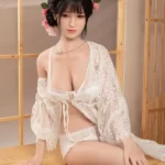 170cm 5ft6 White Lace Coat Big Breast Sex Dolls Sex Toys High Quality Sex Dolls