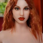 175cm 5ft7 TPE Massive Boobs Thick Figure Red Hair Sex Doll #196 Head