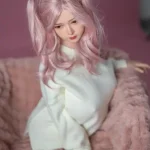 75cm 2ft5 Pink Double Ponytail Torso Sex Dolls Love Dolls Female Sex Robots