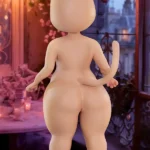 92cm 3ft Silicone Petite Breast Bear Fluffy Ears Sex Doll