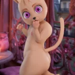 92cm 3ft Silicone Petite Breast Bear Fluffy Ears Sex Doll