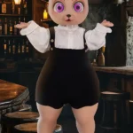 92cm 3ft Silicone Petite Breast Bear Fluffy Ears Sex Doll