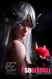 150cm 4ft9 Fantasy Demon Girl Sex Dolls Elf Horned Realistic Love Dolls E Cup