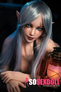 150cm 4ft9 Silver Haired Seductive Sex Dolls E Cup