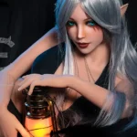 150cm 4ft9 Silver Haired Seductive Sex Dolls E Cup