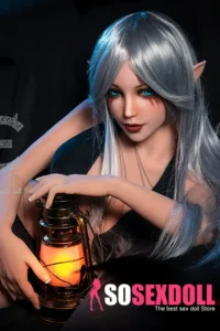150cm 4ft9 Silver Haired Seductive Sex Dolls E Cup
