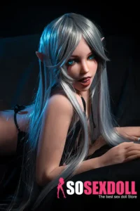 150cm 4ft9 Silver Haired Seductive Sex Dolls E Cup