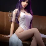 151 cm, 5 stóp, fioletowe, elfickie lalki erotyczne z tworzywa TPE, miseczka E