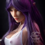 151 cm, 5 stóp, fioletowe, elfickie lalki erotyczne z tworzywa TPE, miseczka E